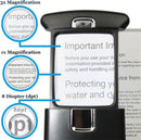 EasY Magnifier Small Pocket Magnifying Glass 3X with LED Light For Reading Fine Print; Mini Lighted Hand Held Acryl Lens; Read Lables In Stores; Magnify Glasses For Close Work;Helpful Gift For Seniors