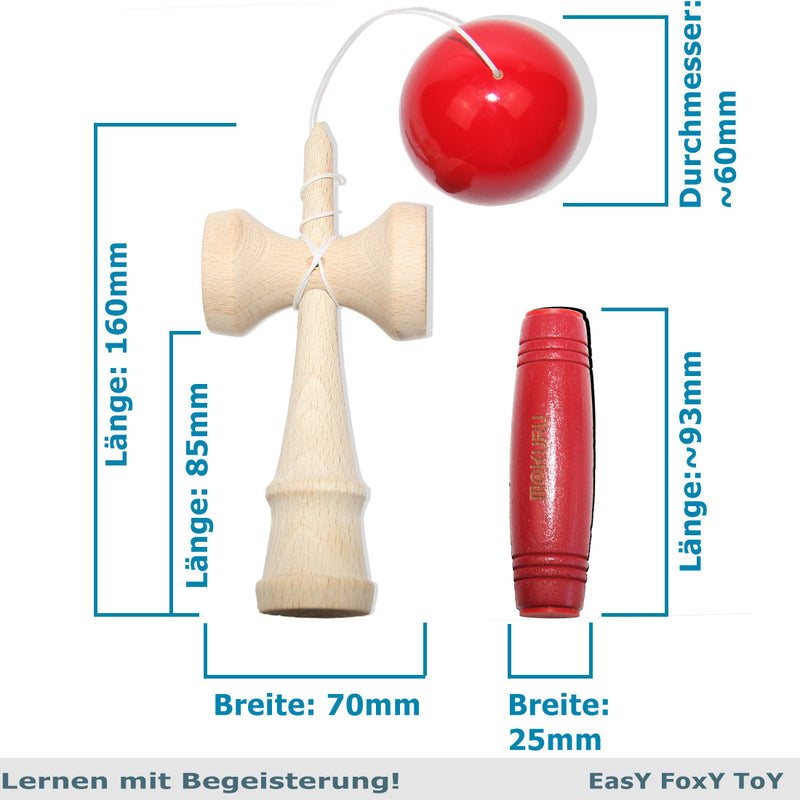 EasY FoxY ToY kendama Mokuru Set holzspielzeug abmessungen