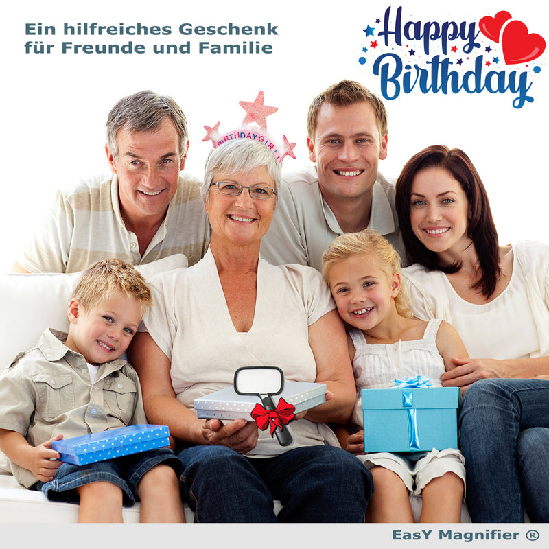 EasY Magnifier Grosse rechteckige Leselupe geburtstag